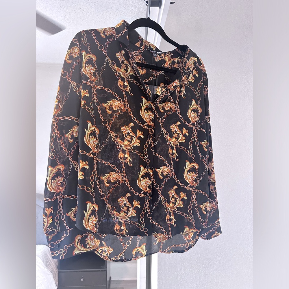 Button up fashion nova shirt